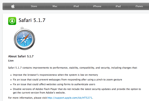 Download Safari 5.1.7