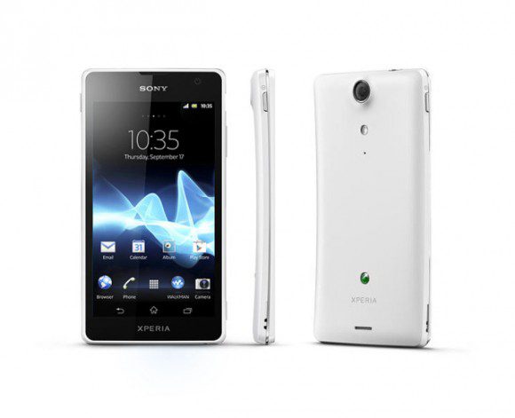 Το Sony Xperia GX σε λευκό