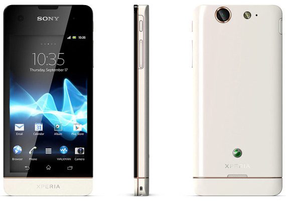 Το Sony Xperia SX σε λευκό