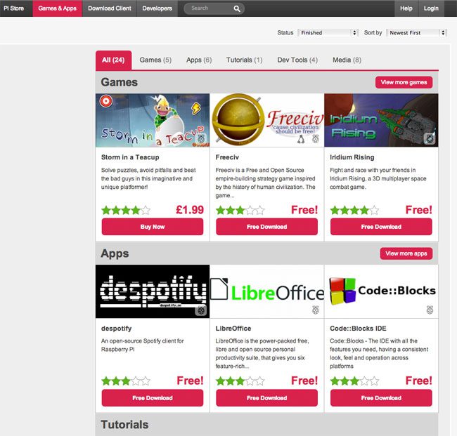 Raspberry Pi App Store