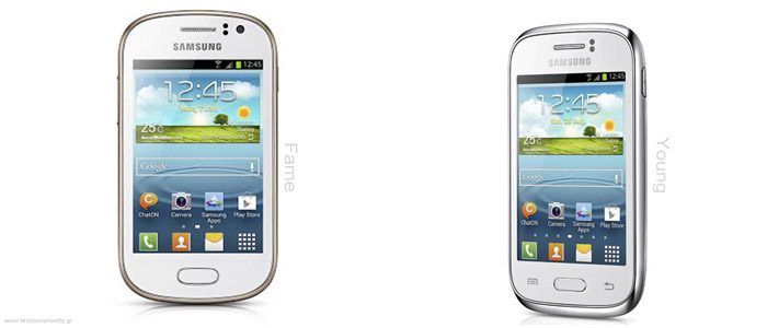 Η Samsung Ανακοίνωσε Τα Galaxy Young και Galaxy Fame