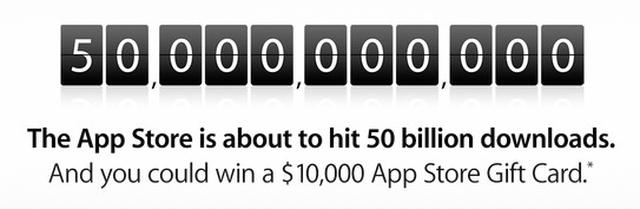 Ξεκίνησε Η Αντίστροφη Μέτρηση Για 50 Δις Λήψεις Εφαρμογών Στο App Store