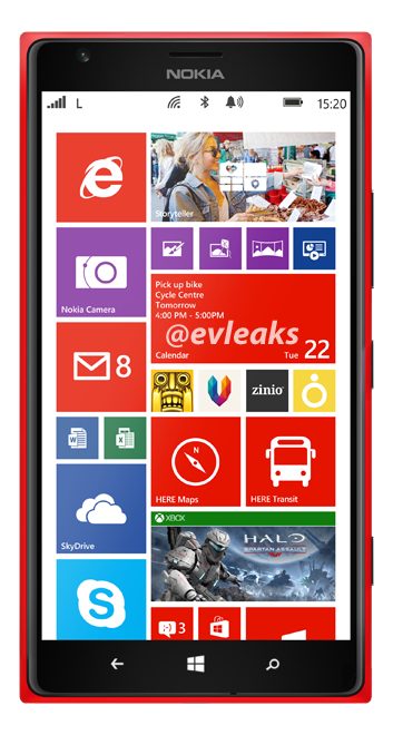 Red Nokia Lumia 1520