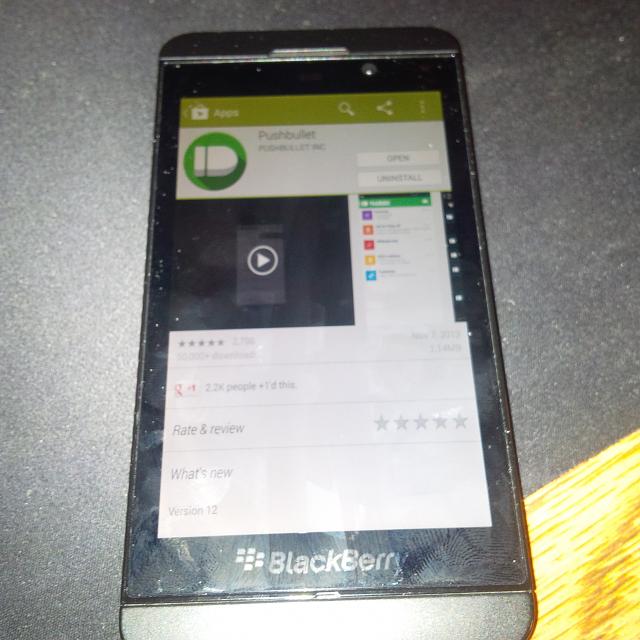 Google Play Store on BlackBerry 10.2.1 leak