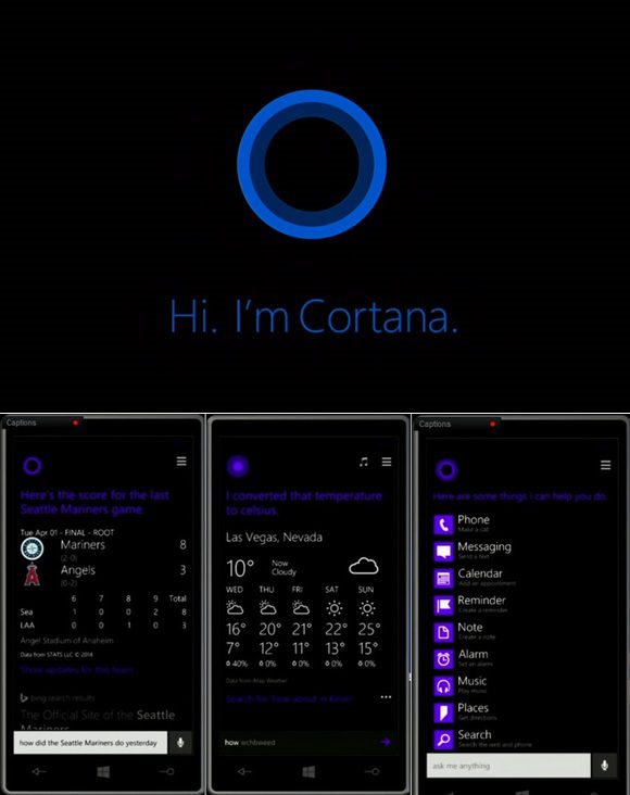 Windows Phone 8.1 Cortana voice assistant