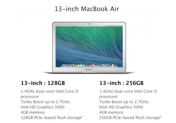 MacBook Air 2014 13-inch specs