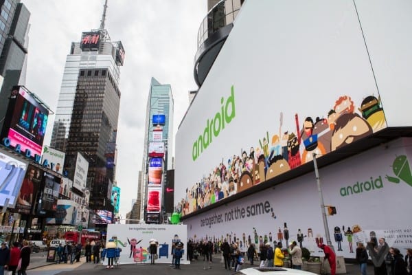 Google s massive Android billboard ad