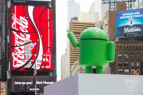 Google massive Android billboard ad