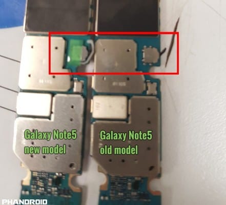 Samsung Galaxy Note5 new motherboard